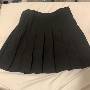 Black Pleated Skirt